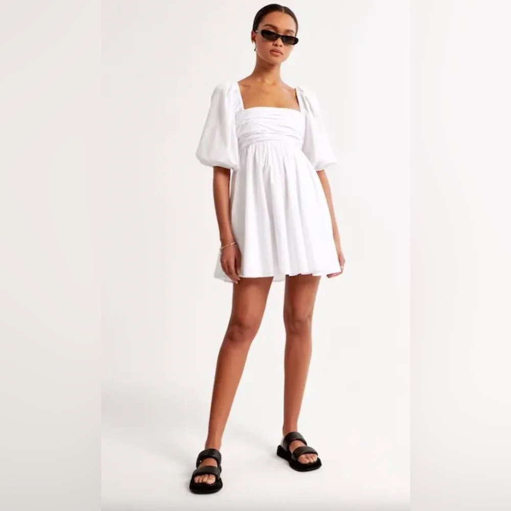 Emerson Poplin Puff Sleeve Mini Dress